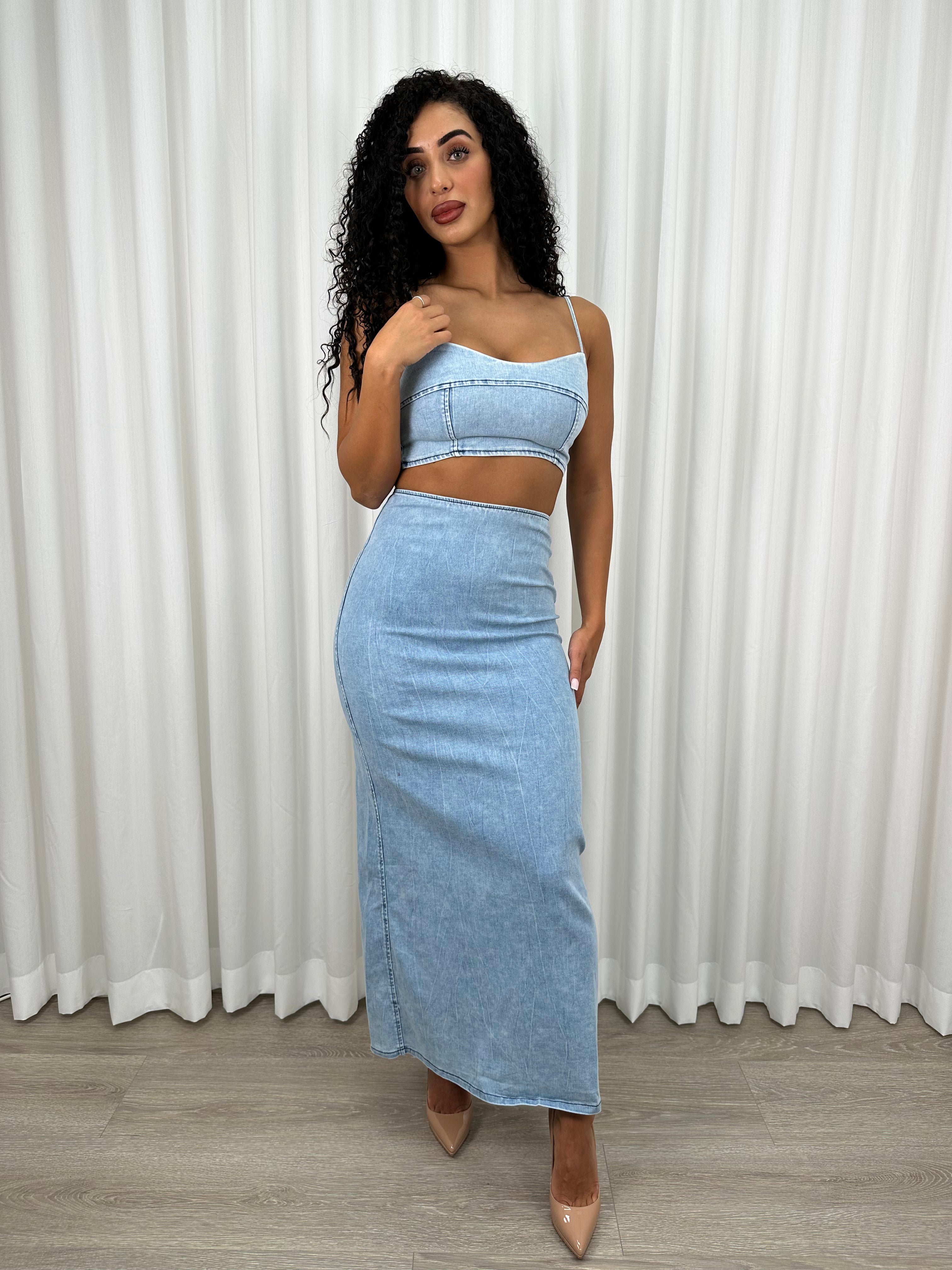 Urban Denim Two Piece Set