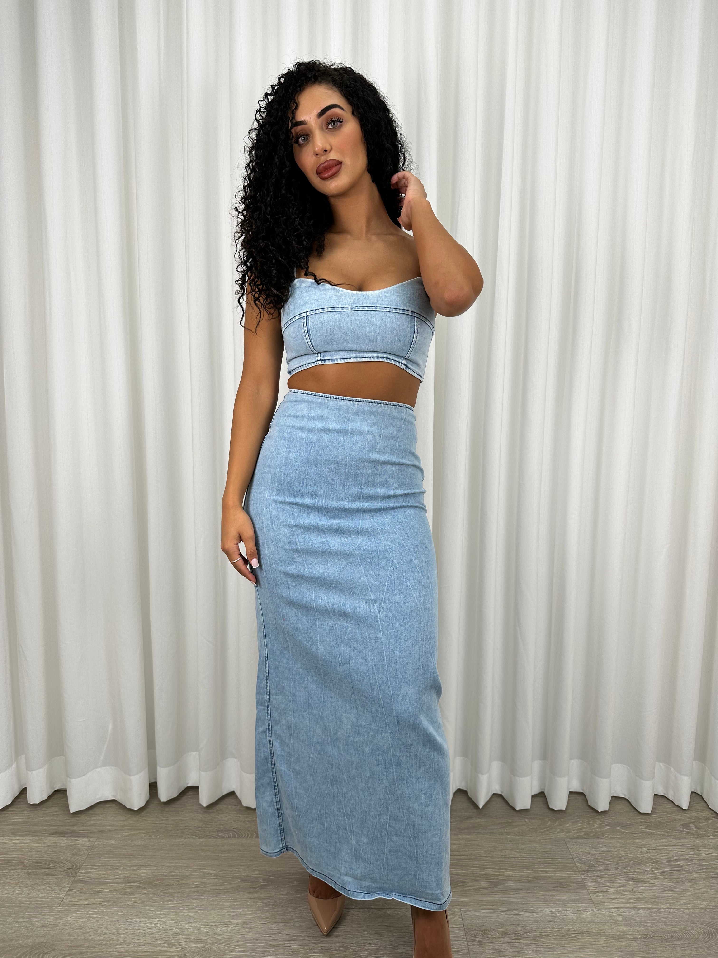 Urban Denim Two Piece Set